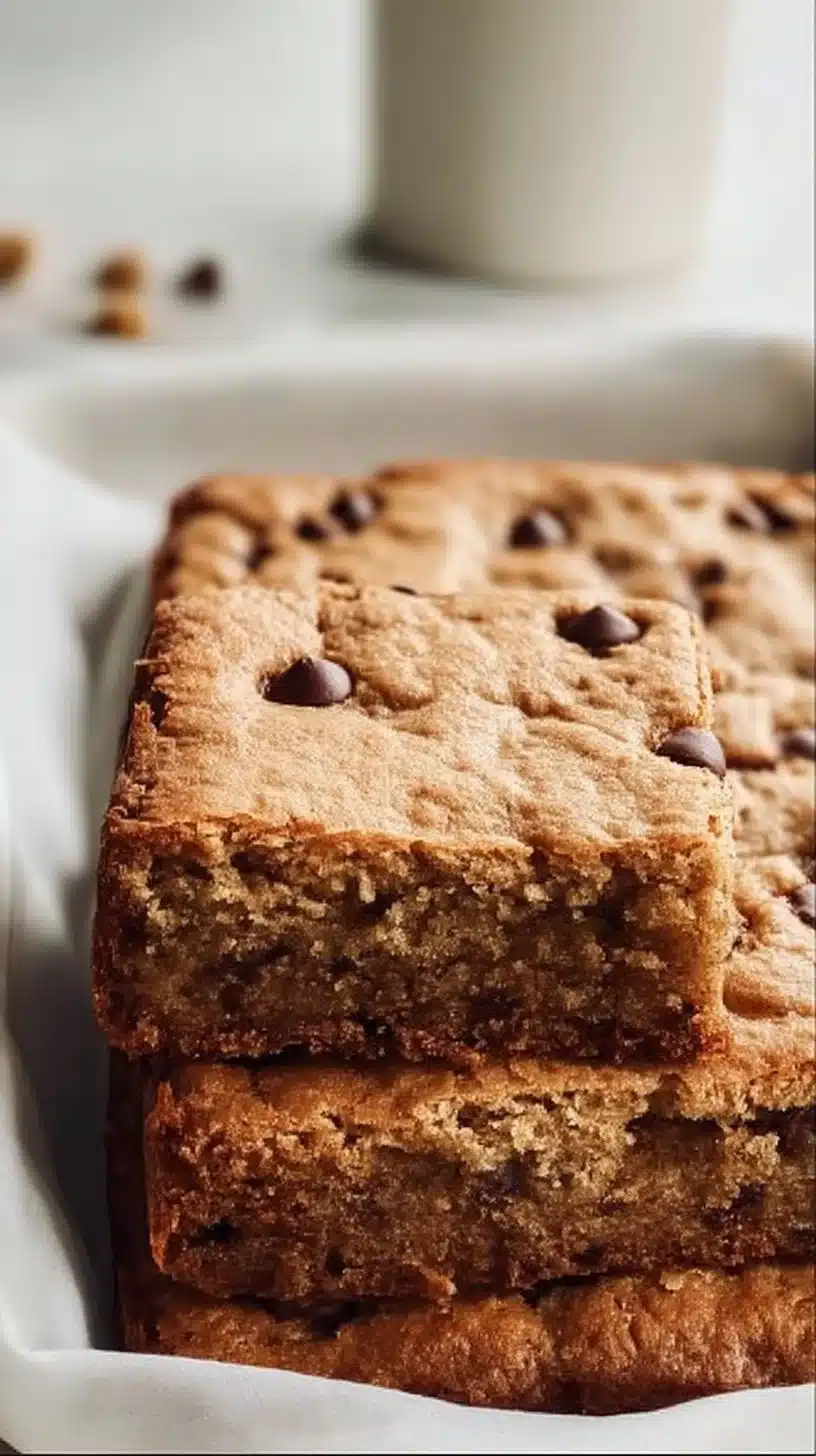 Nutty Banana Bread Blondies