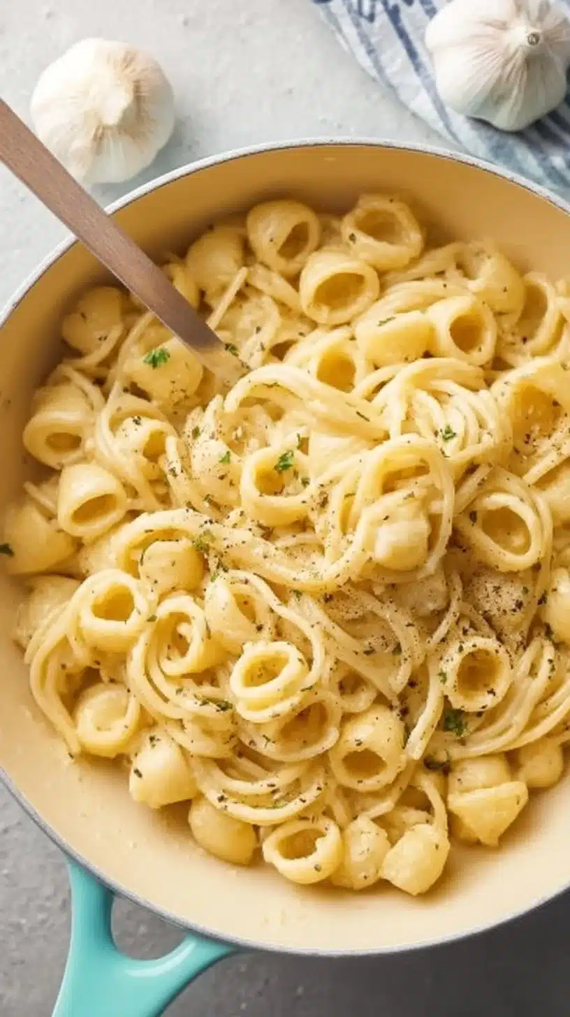 ONE POT Garlic Butter Pasta