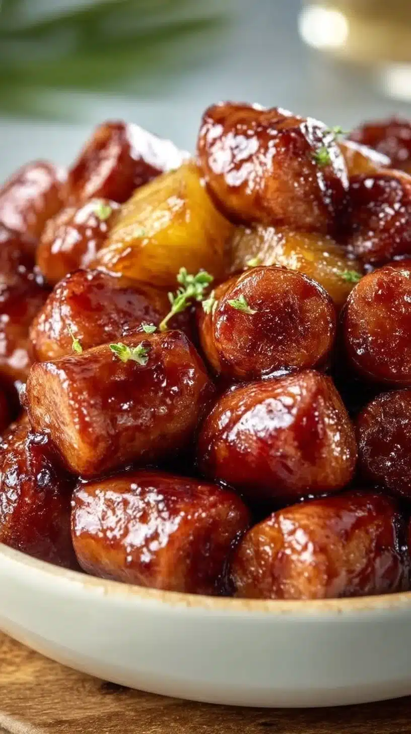 Pineapple Brown Sugar Mississippi Lil’ Smokies Bites