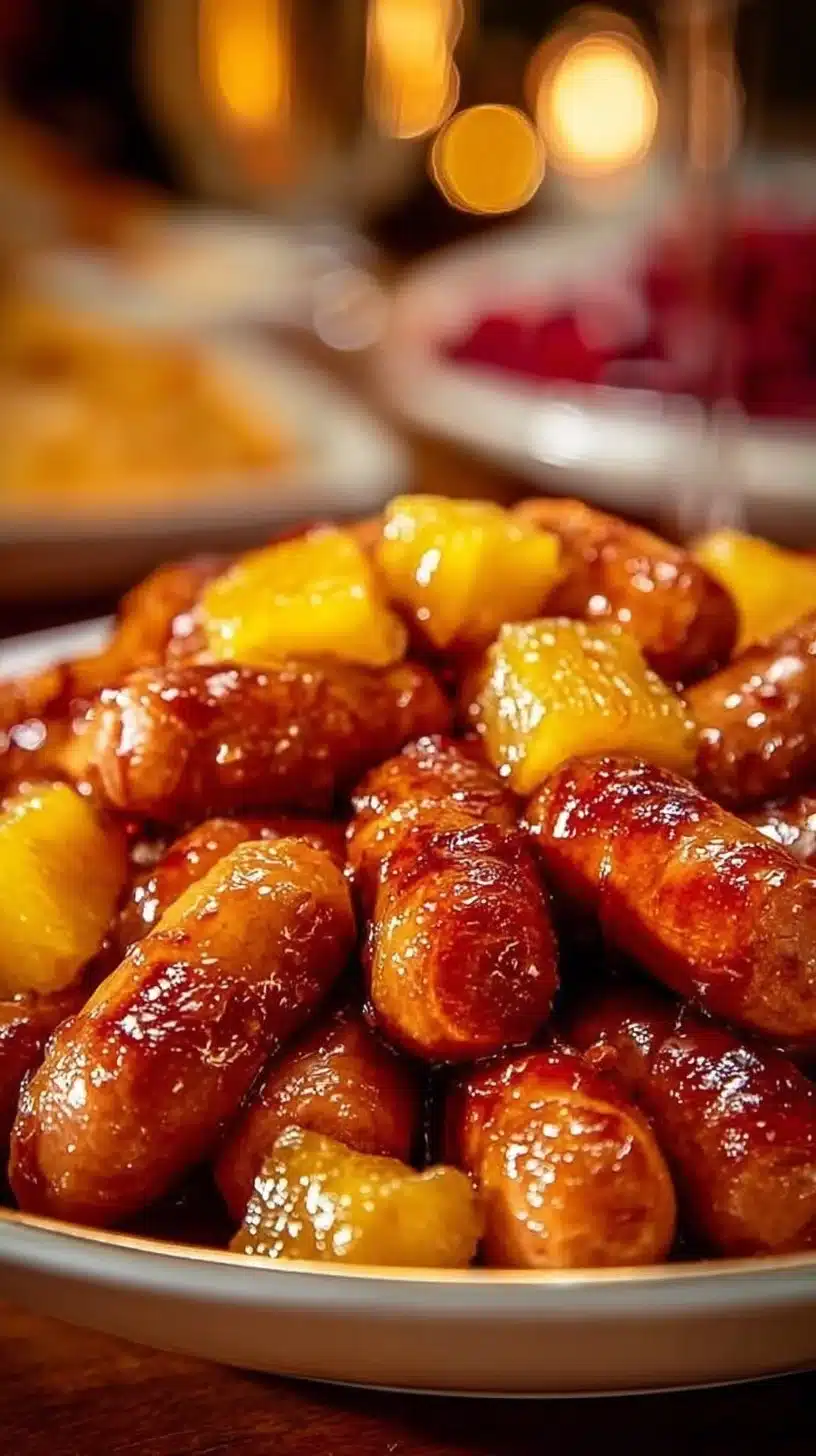 Pineapple Brown Sugar Mississippi Lil’ Smokies Bites