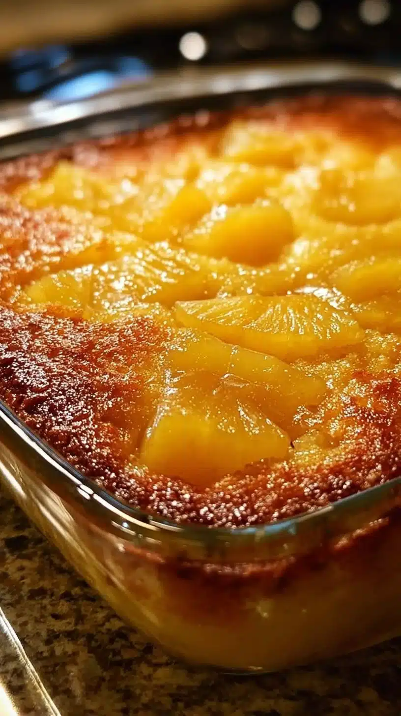 Delicious Pineapple Heaven Cake with creamy frosting, perfect for dessert lovers