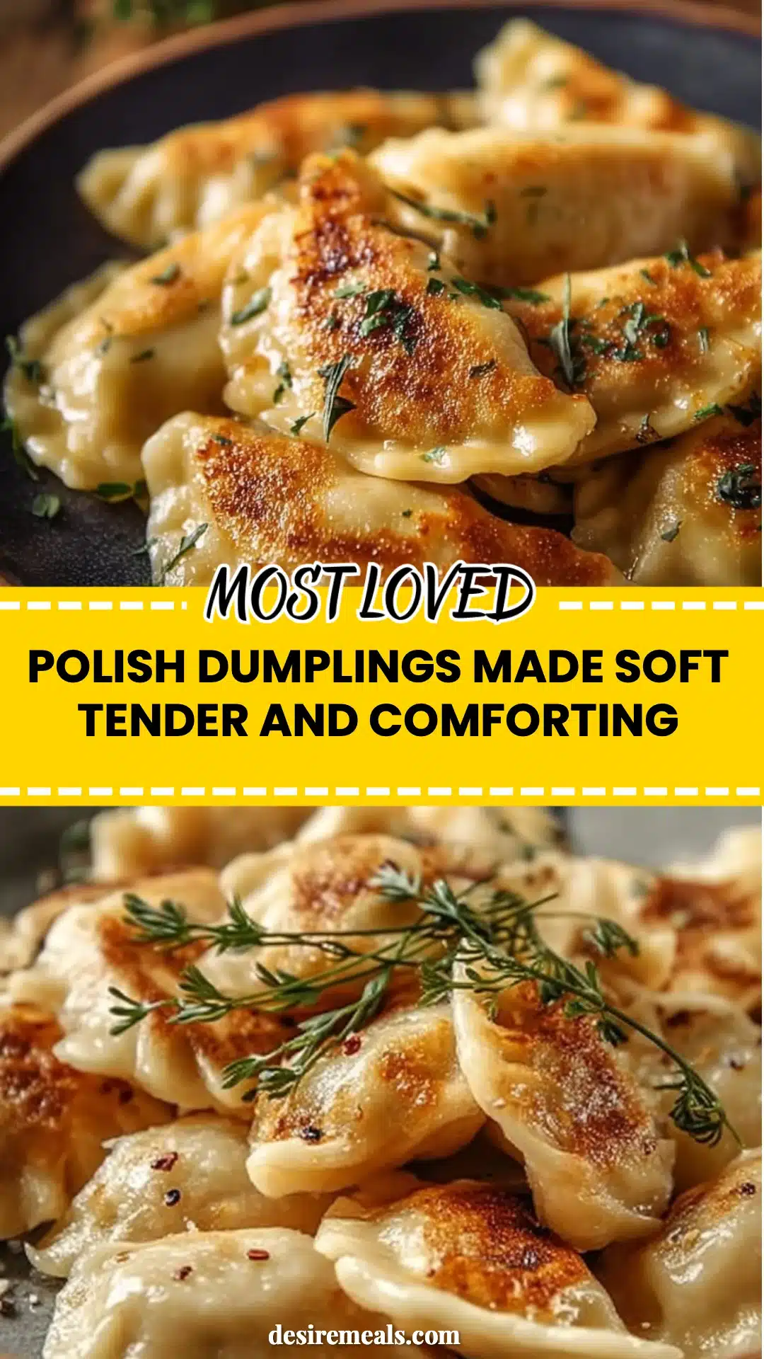 Polish Dumplings Made Soft Tender and Comforting