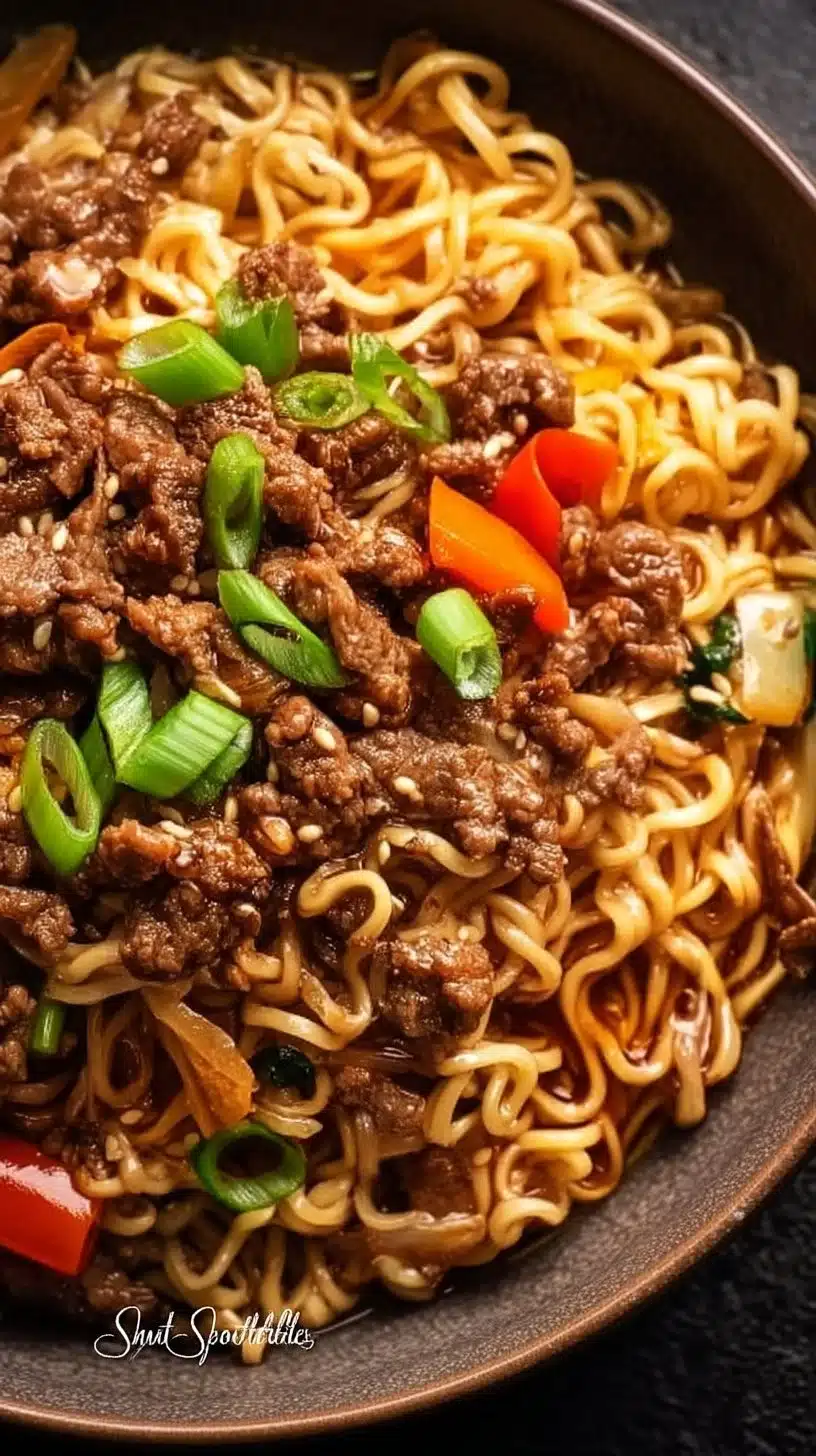 Beef Ramen Noodles Stir Fry