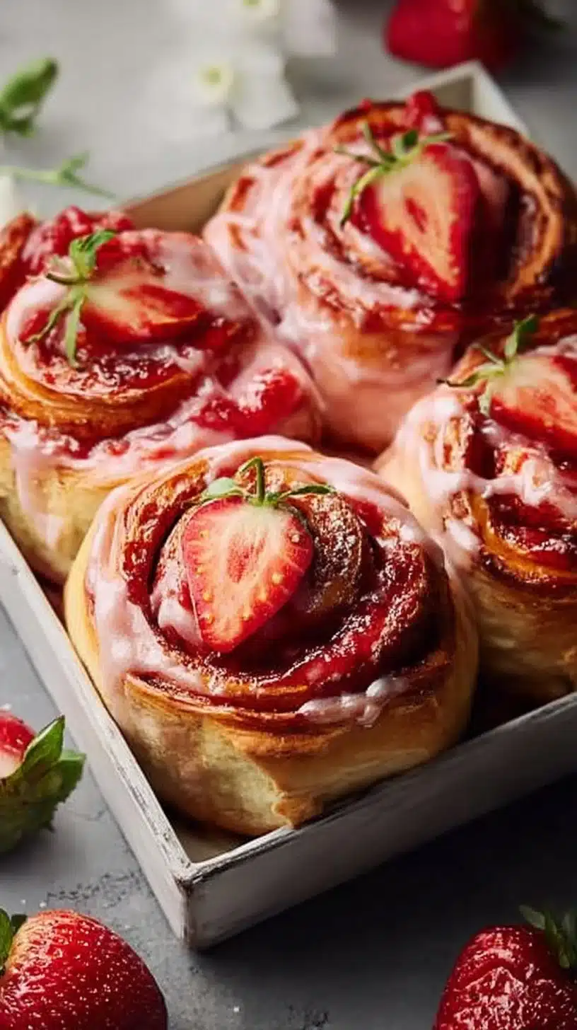 Strawberry Cinnamon Rolls