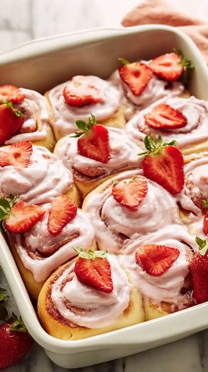 Strawberry Cinnamon Rolls