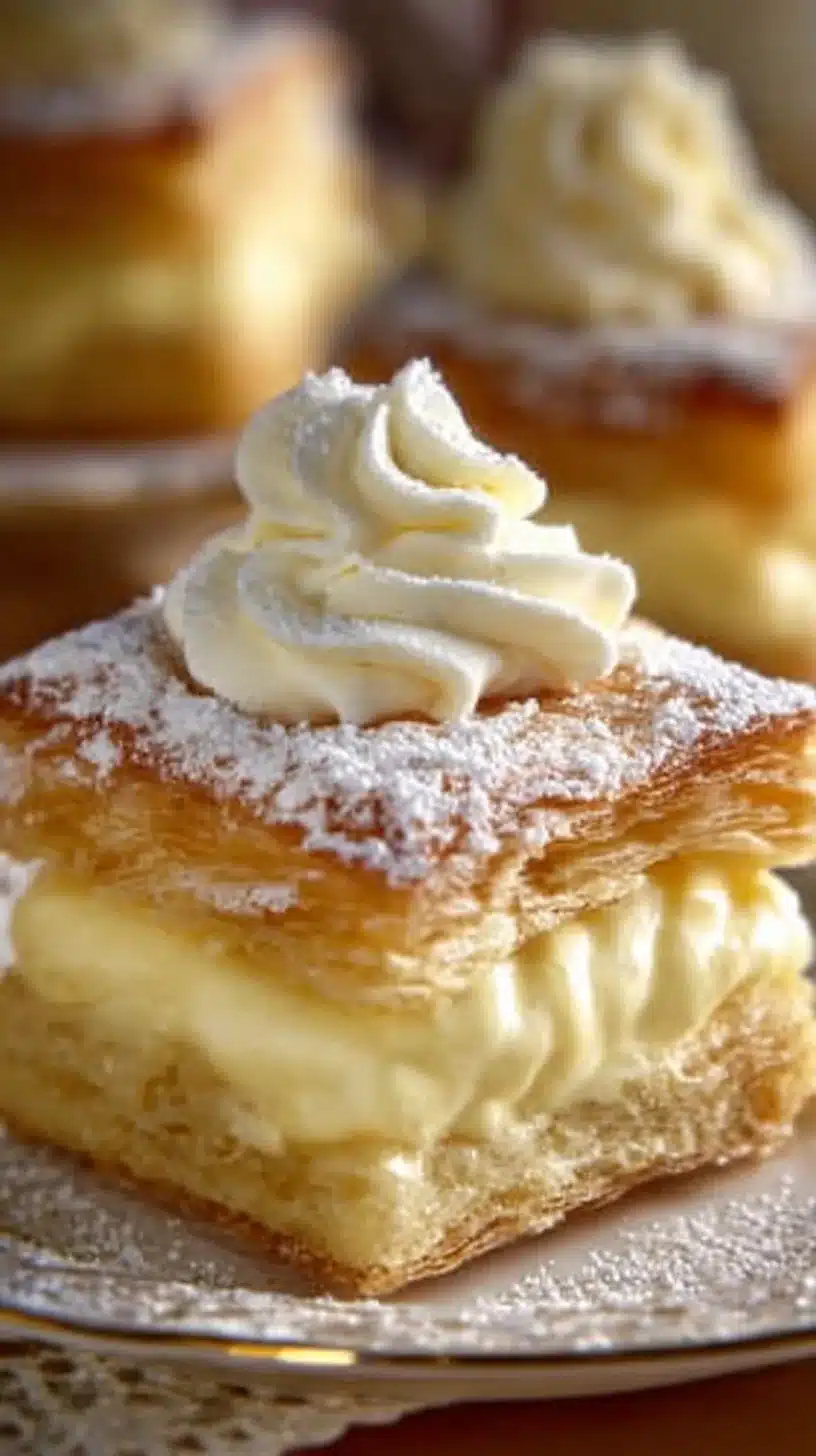 Vanilla Custard Cream Squares