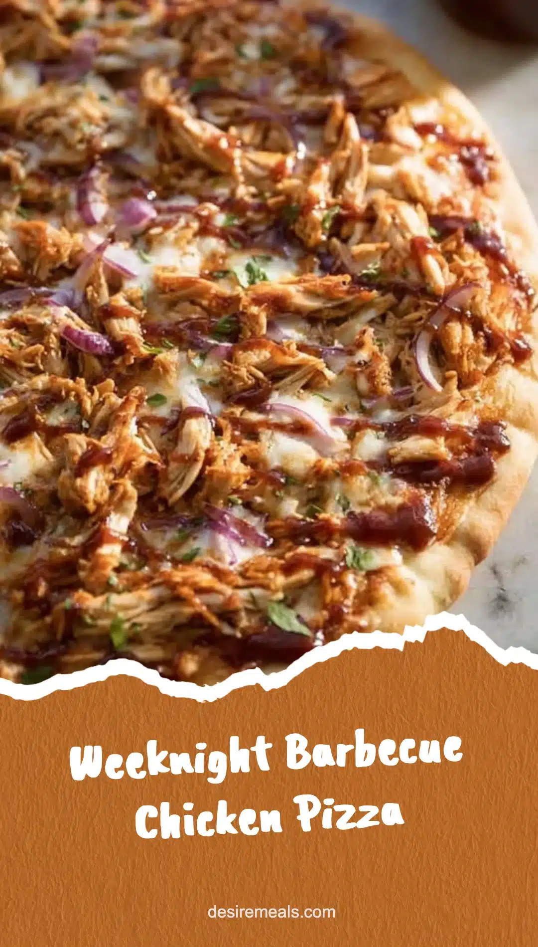 Weeknight Barbecue Chicken Pizza