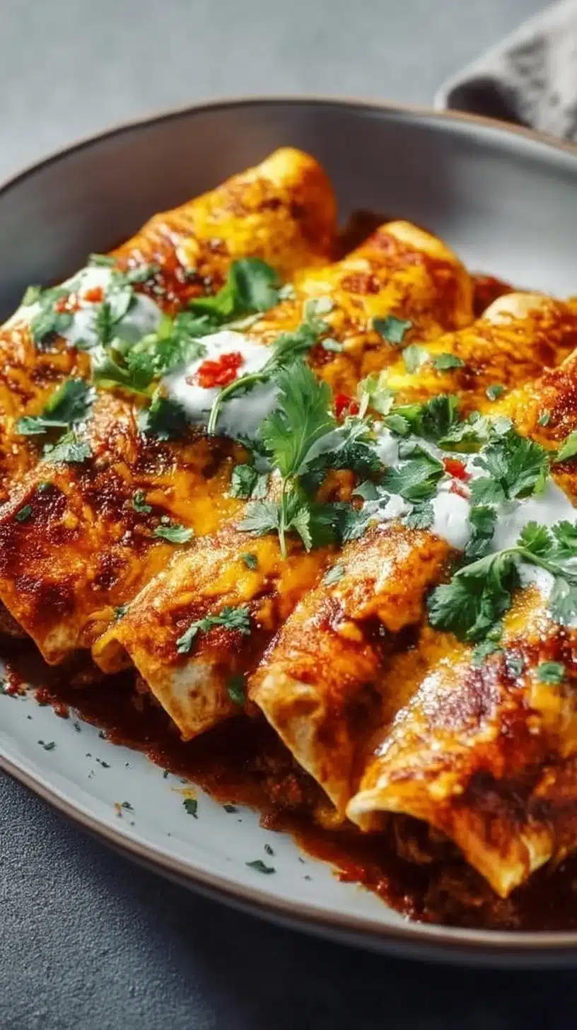 5 Ingredient Beef Enchiladas