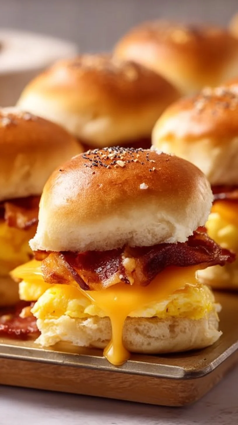 Bacon Egg and Cheese Breakfast Sliders