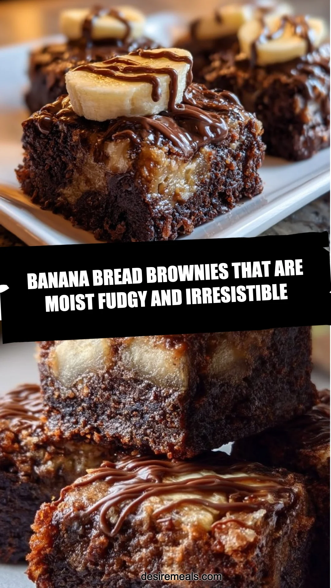Banana Bread Brownies That Are Moist Fudgy and Irresistible