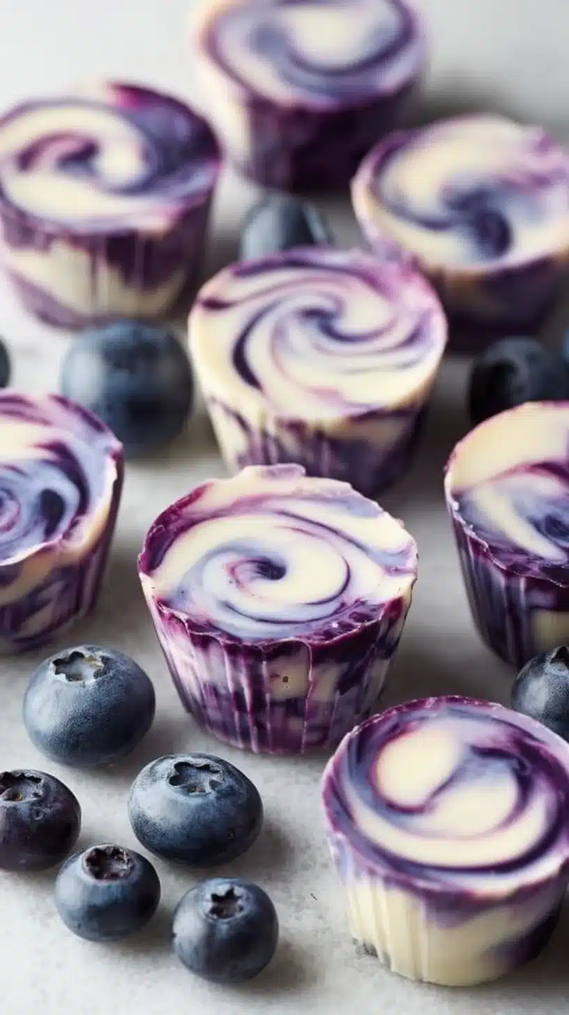 Blueberry Swirl Yogurt Bites