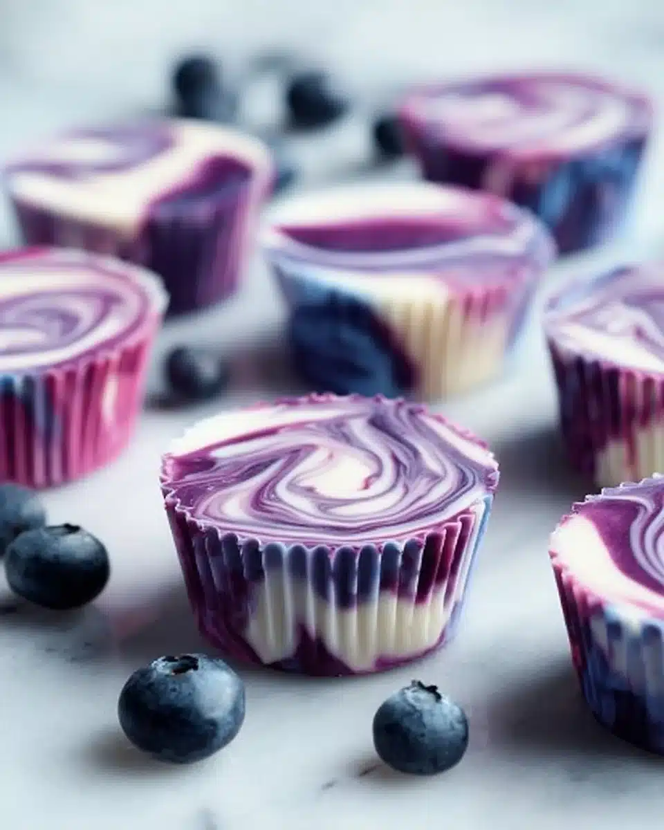 Blueberry Swirl Yogurt Bites