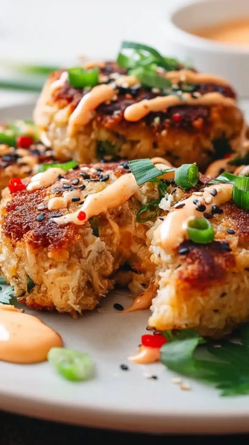 Bold Asian-Style Tuna Cakes with Spicy Mayo