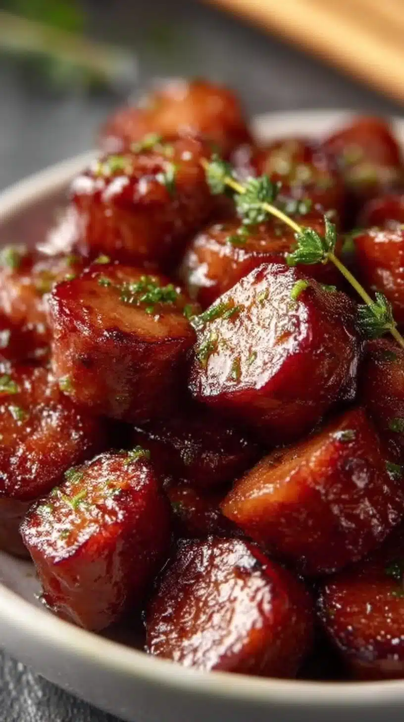 Candied Kielbasa Bites