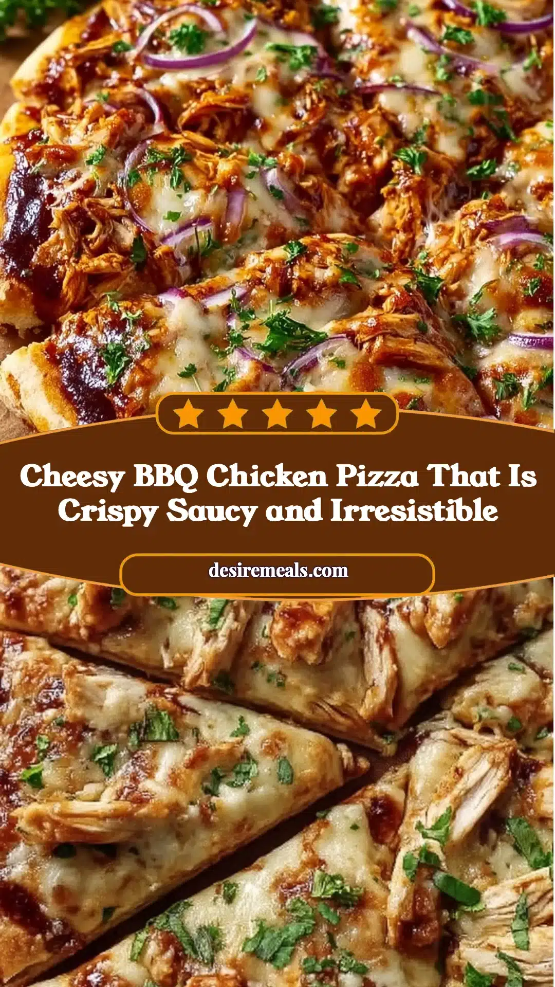 Cheesy BBQ Chicken Pizza That Is Crispy Saucy and Irresistible
