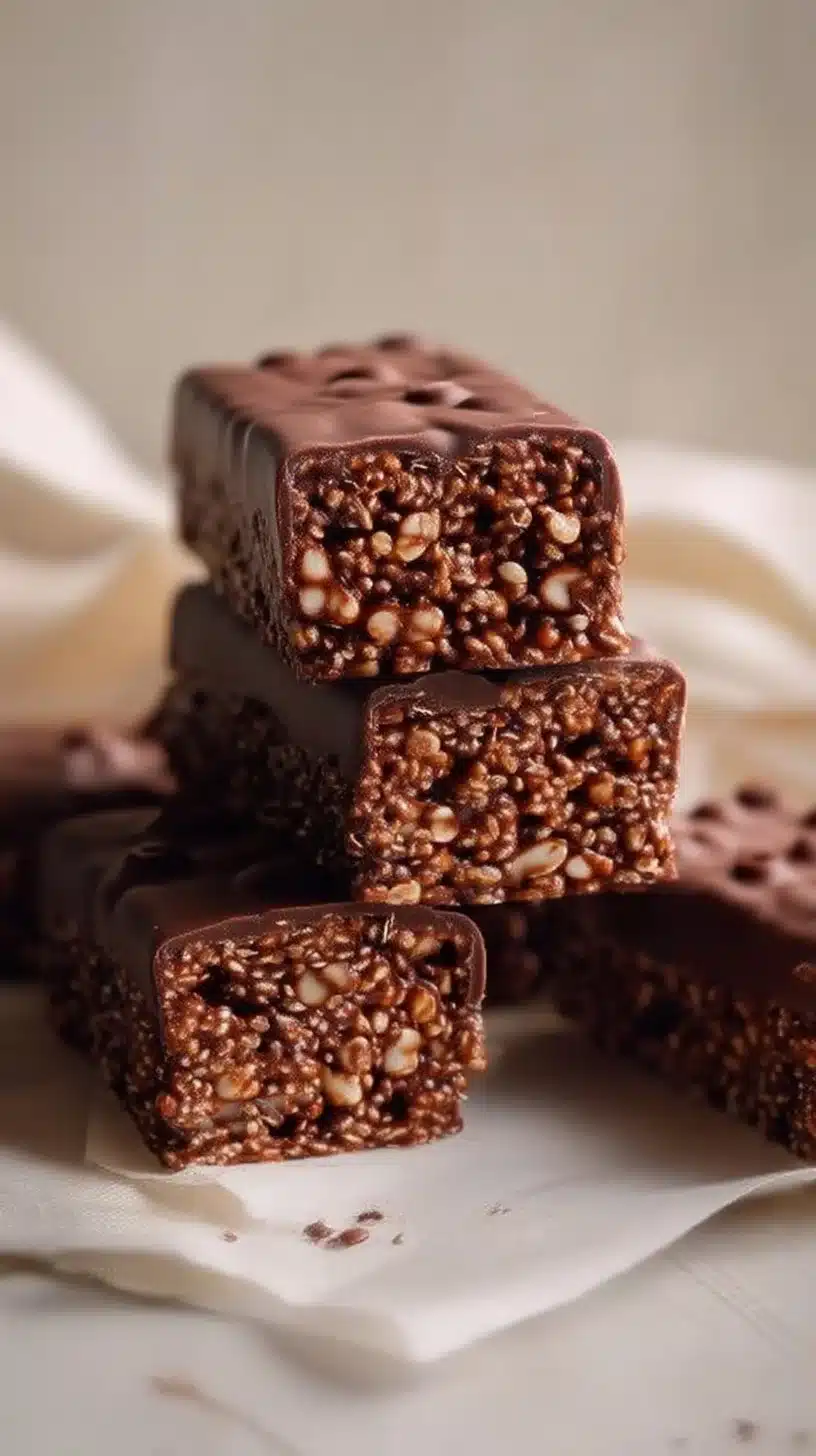 Chocolate Quinoa Crunch Bars