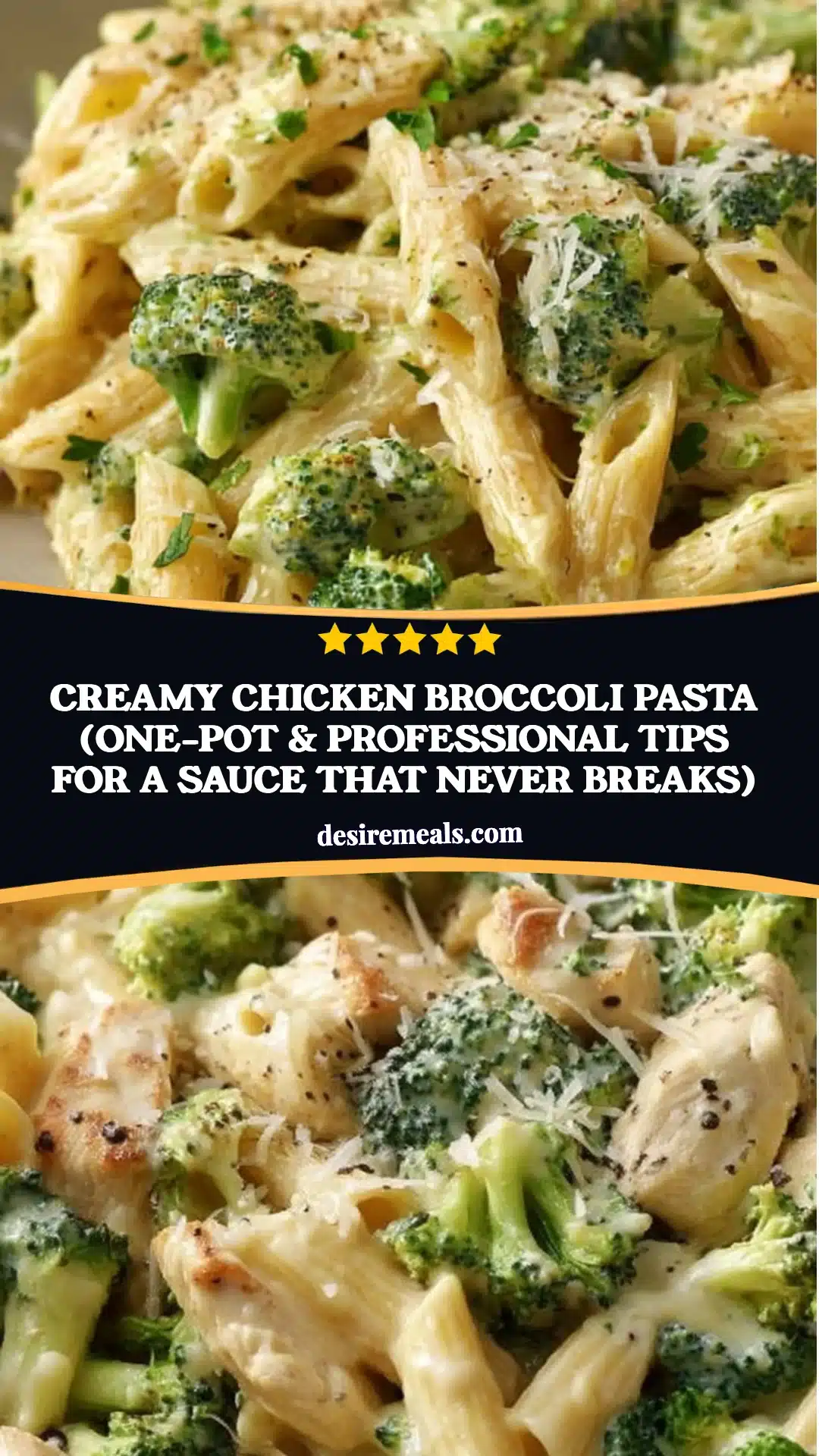 Creamy Chicken Broccoli Pasta (One-Pot & Professional Tips for a Sauce That Never Breaks)