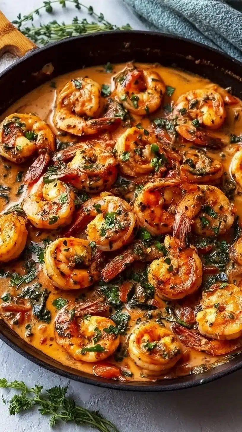 Creamy Garlic-Paprika Shrimp Skillet for a Cozy Dinner Delight