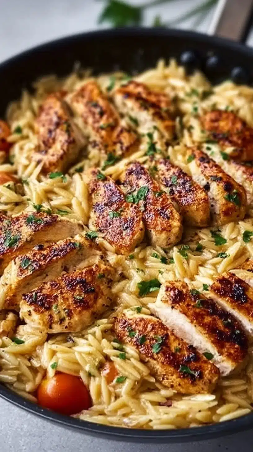 Create a Flavorful One-Pot Cajun Chicken Alfredo Orzo Today!