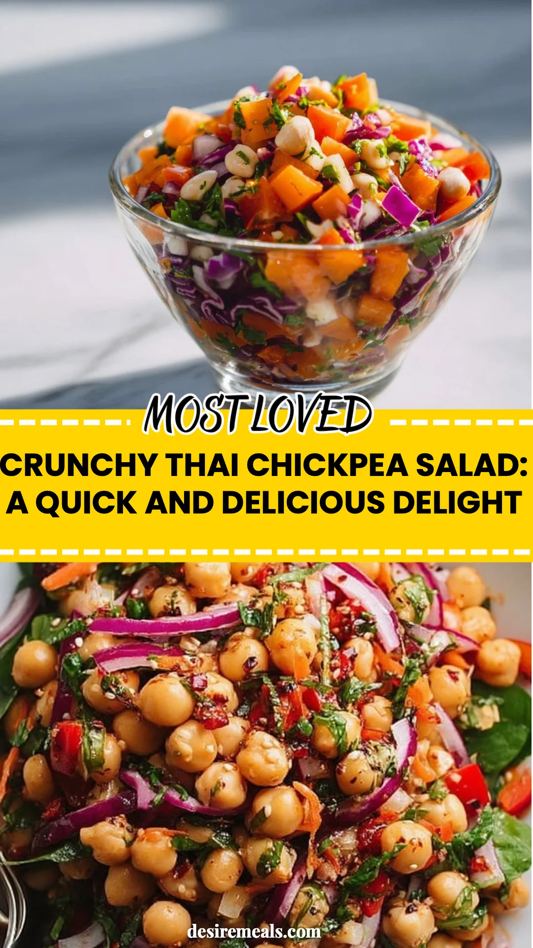 Crunchy Thai Chickpea Salad: A Quick and Delicious Delight