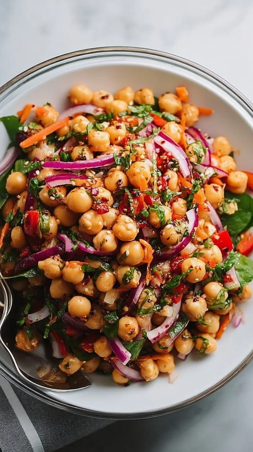 Crunchy Thai Chickpea Salad: A Quick and Delicious Delight