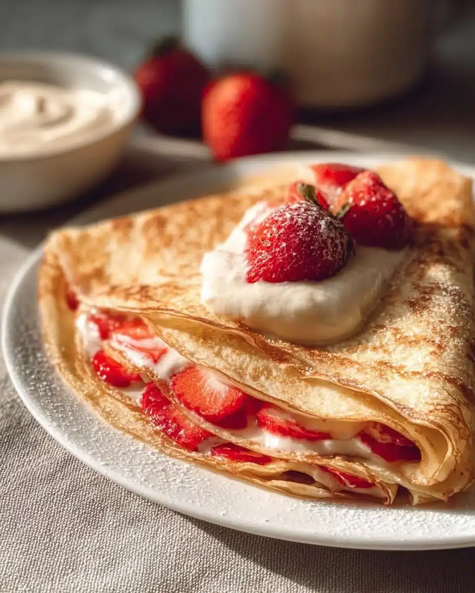 Delicious French crepes filled with a variety of sweet and savory ingredients