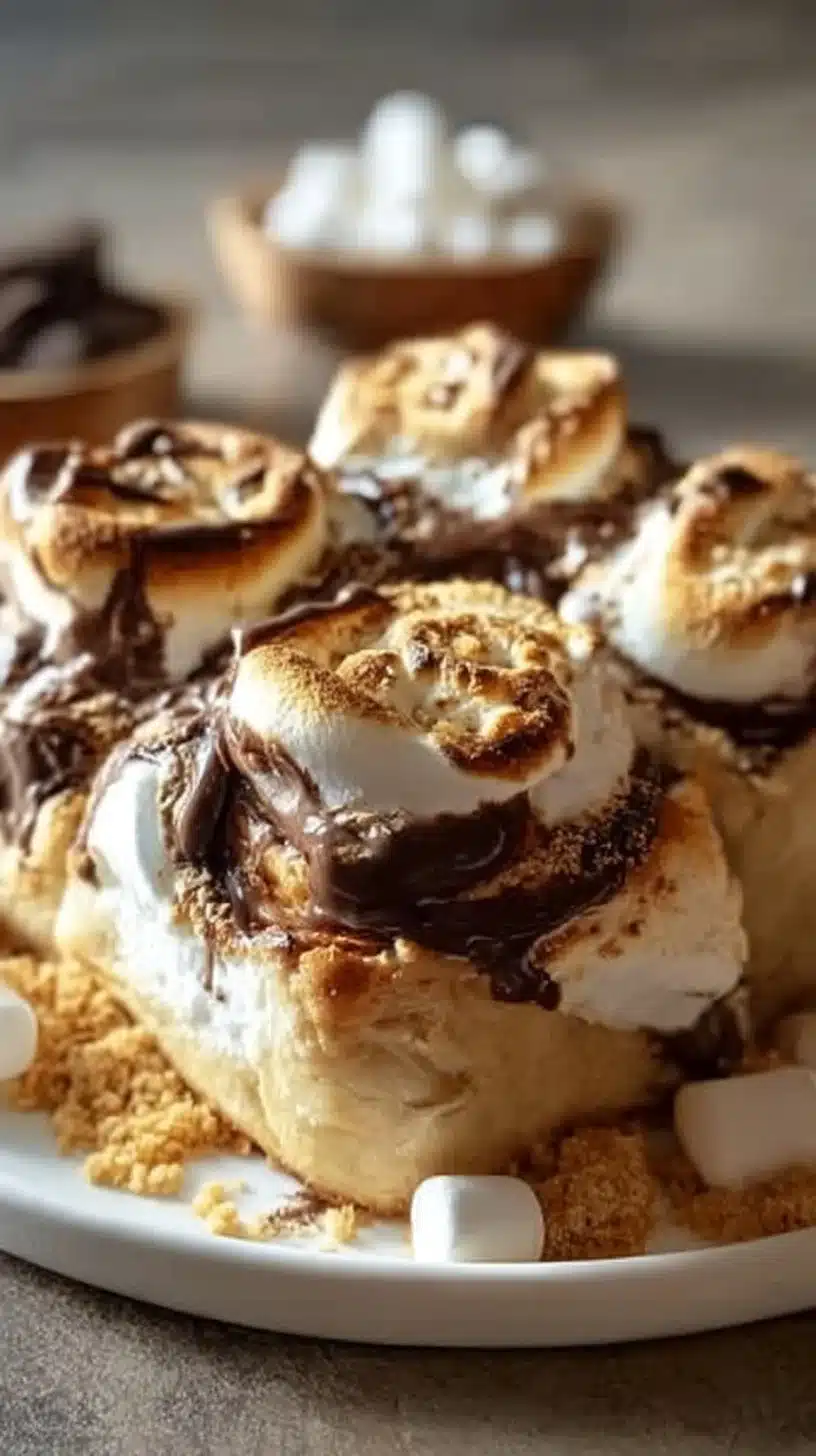 Gooey S’mores Rolls: A Cozy Warm Dessert Adventure