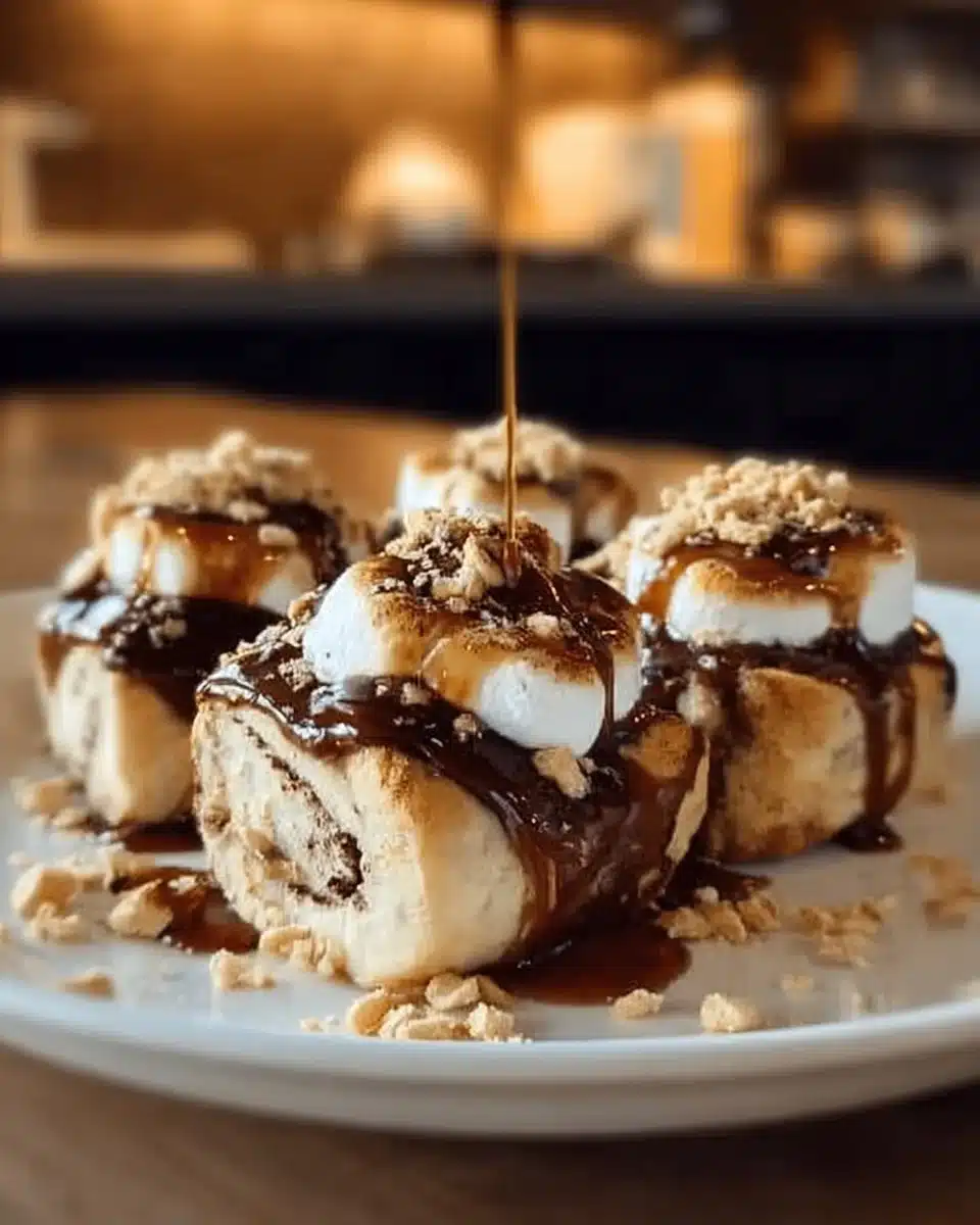 Gooey S’mores Rolls: A Cozy Warm Dessert Adventure