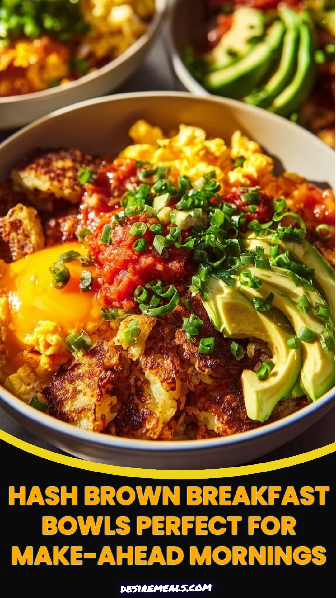 Hash Brown Breakfast Bowls Perfect for Make-Ahead Mornings