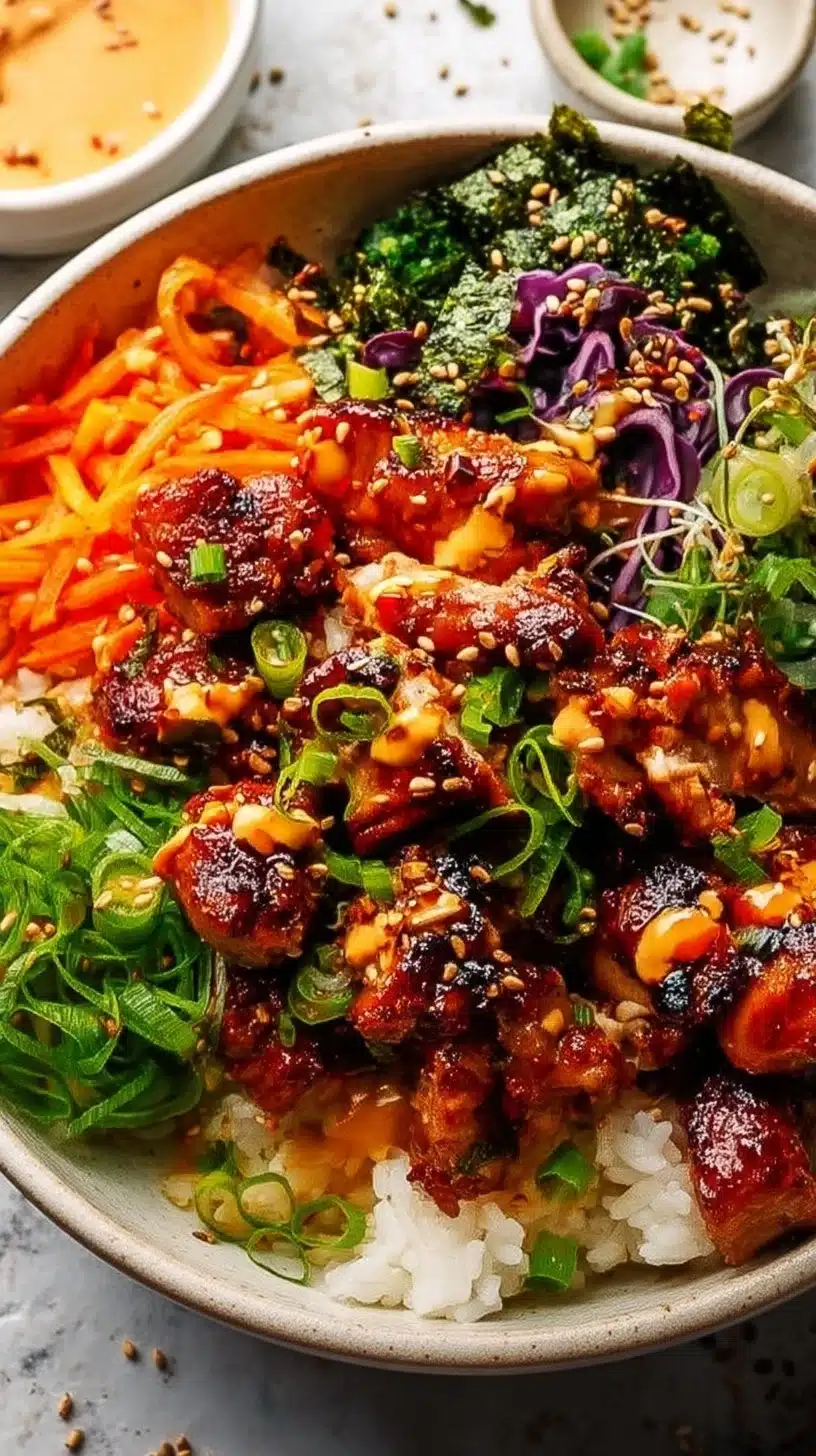 Korean BBQ Chicken Bowls (Easy Weeknight Recipe!)