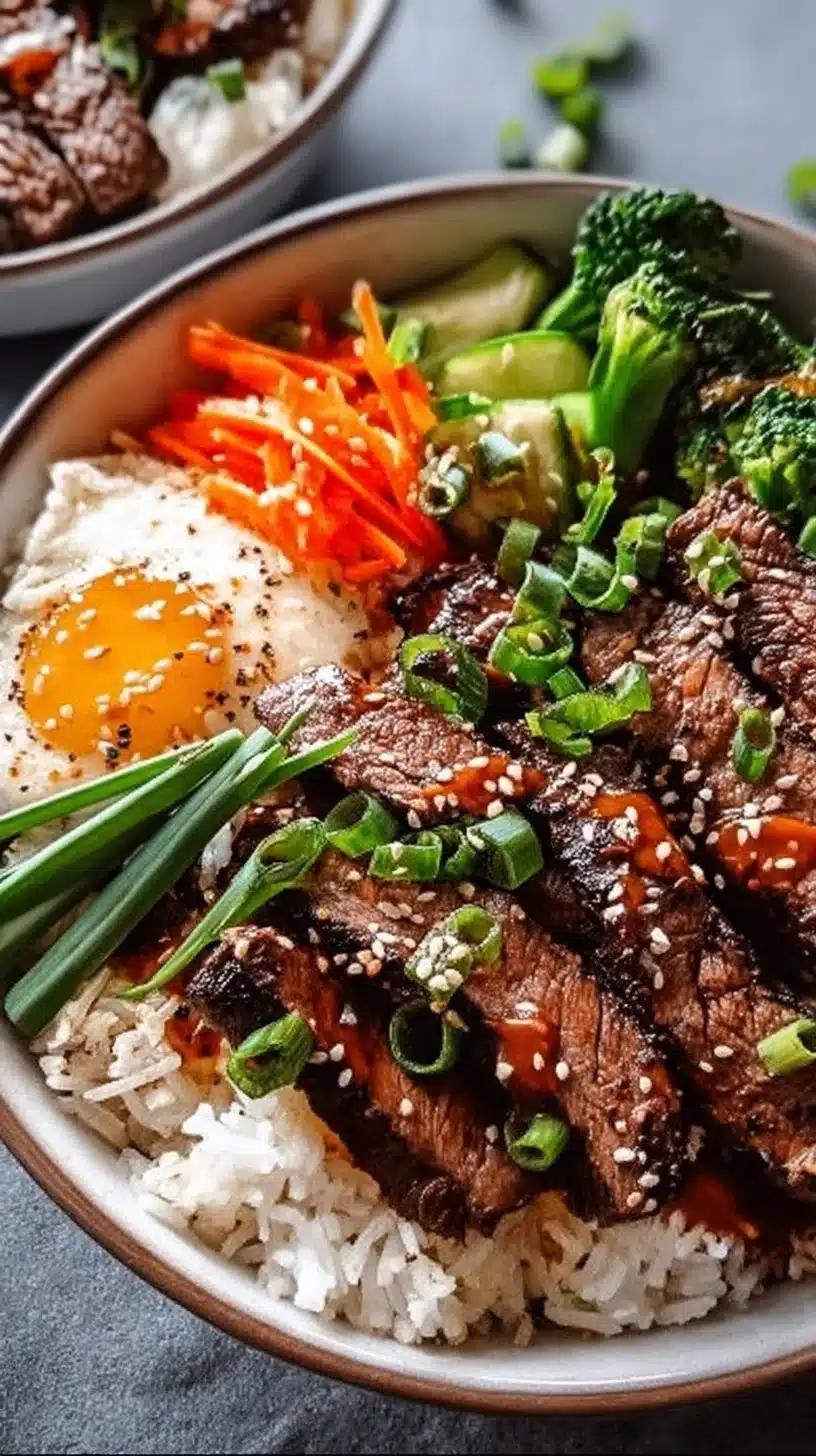 Korean BBQ Steak Rice Bowls