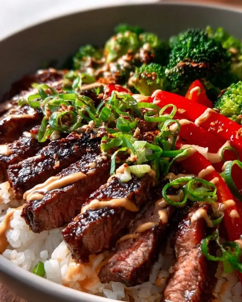 Korean BBQ Steak Rice Bowls
