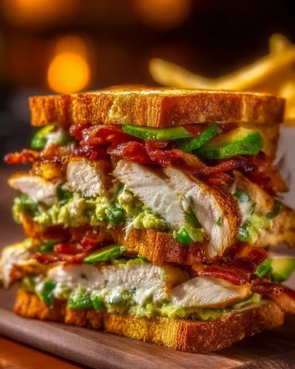 Loaded Chicken Club Sandwich