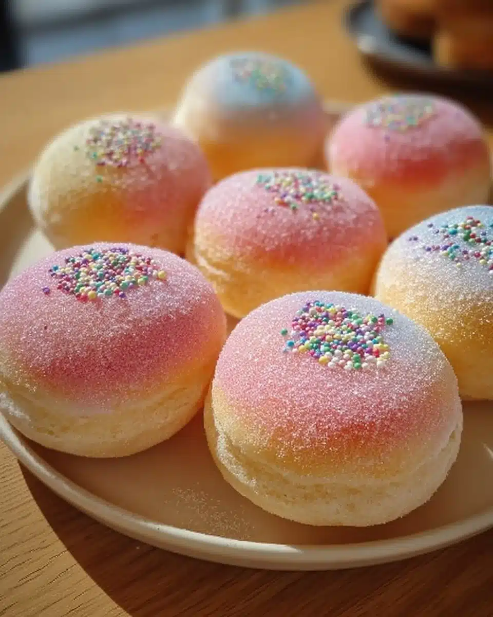 Delicious mochi doughnuts with a crispy outer layer and chewy interior