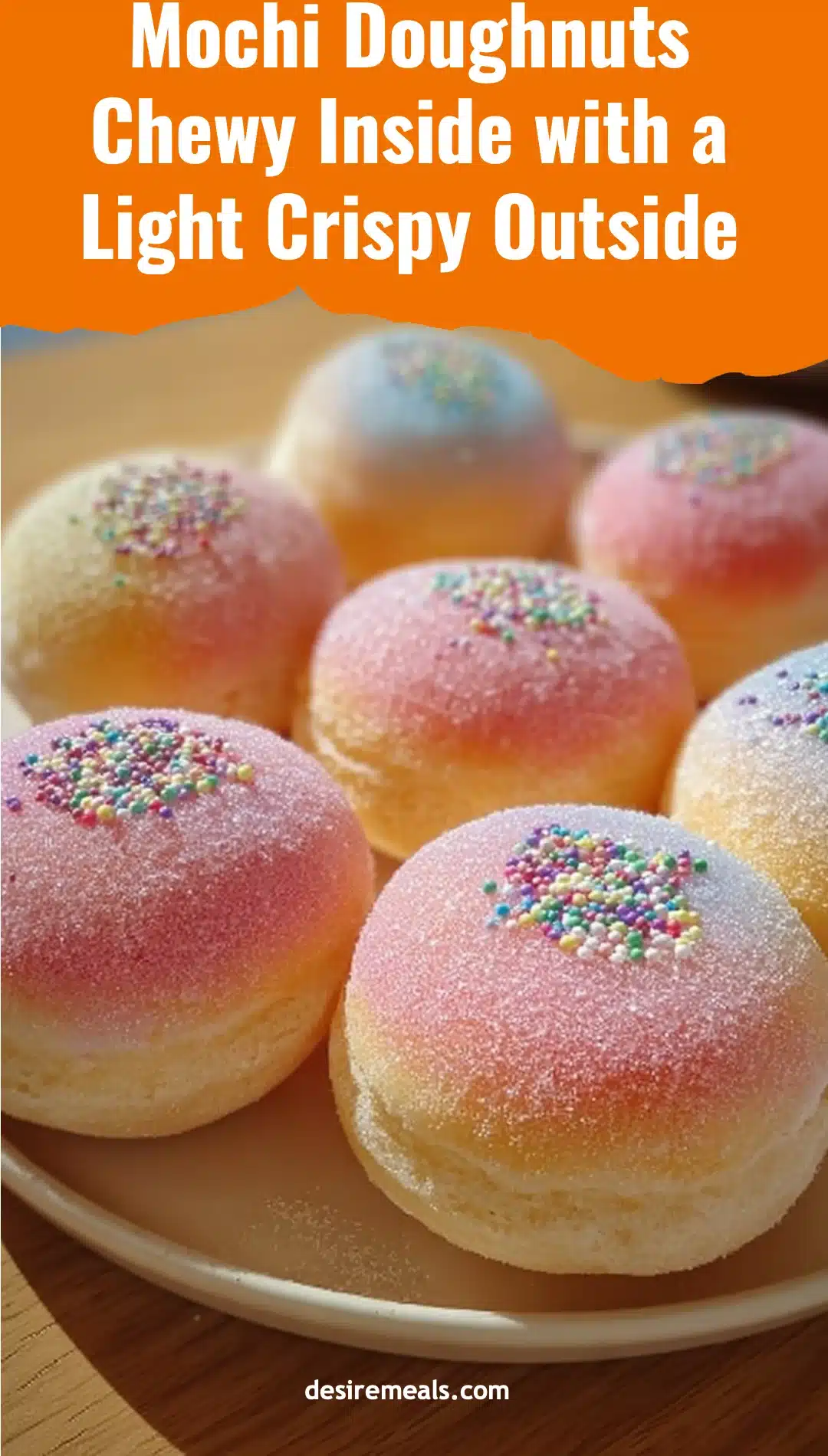 Mochi Doughnuts Chewy Inside with a Light Crispy Outside