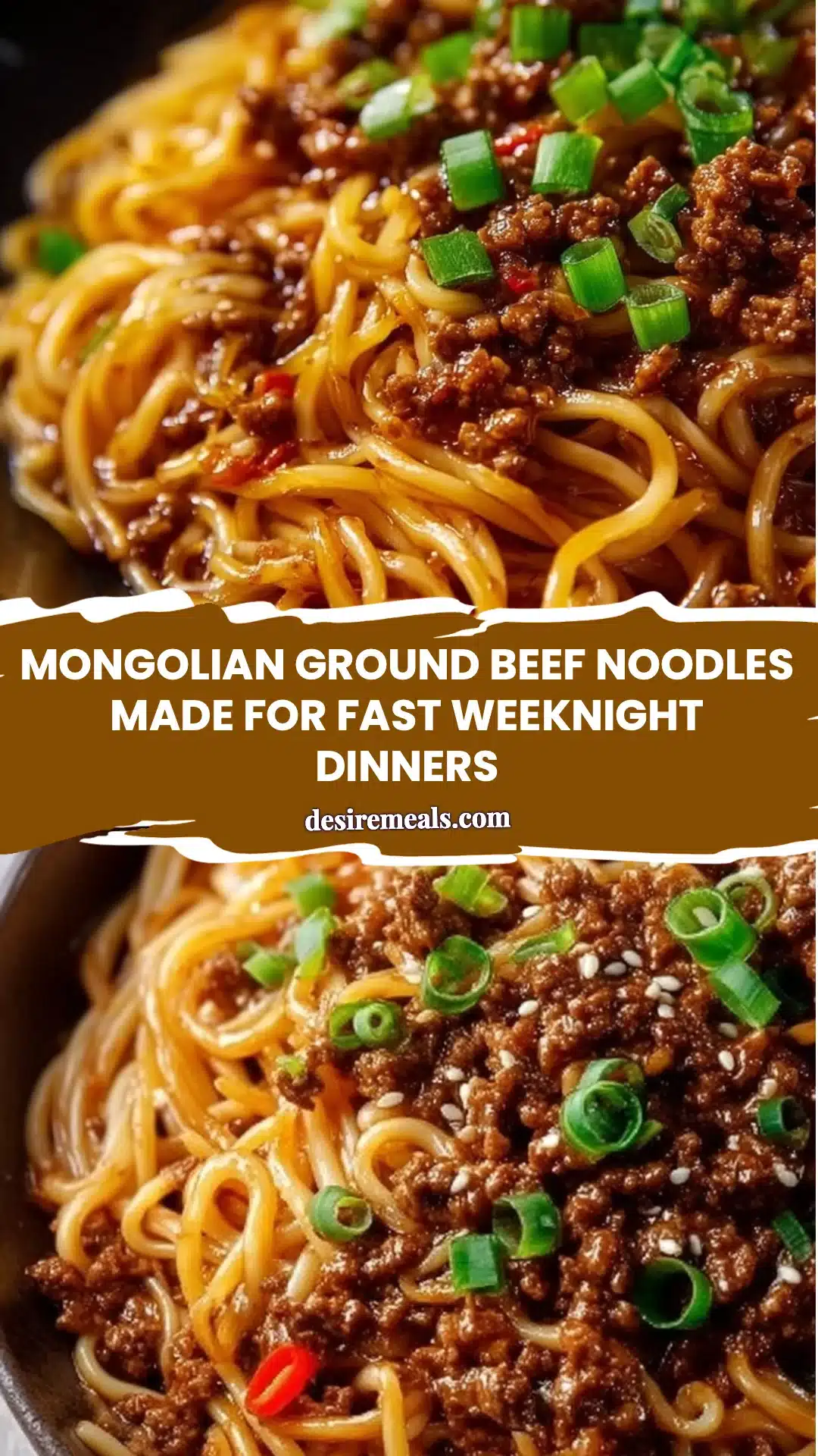 Mongolian Ground Beef Noodles Made for Fast Weeknight Dinners