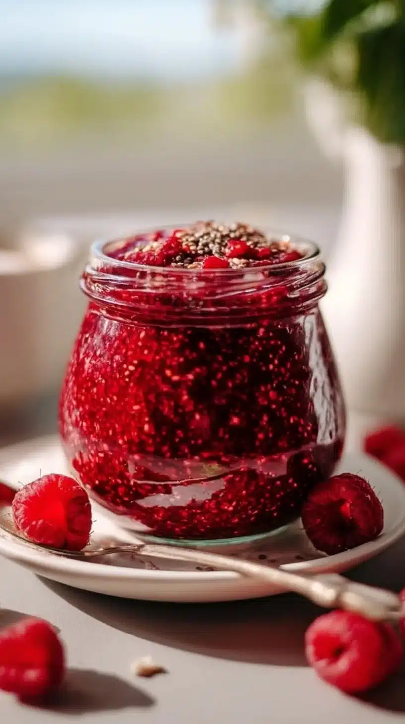 No-Cook Raspberry Chia Jam