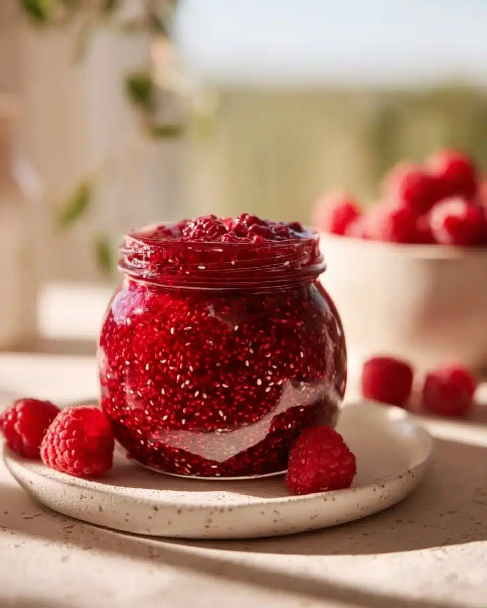 No-Cook Raspberry Chia Jam