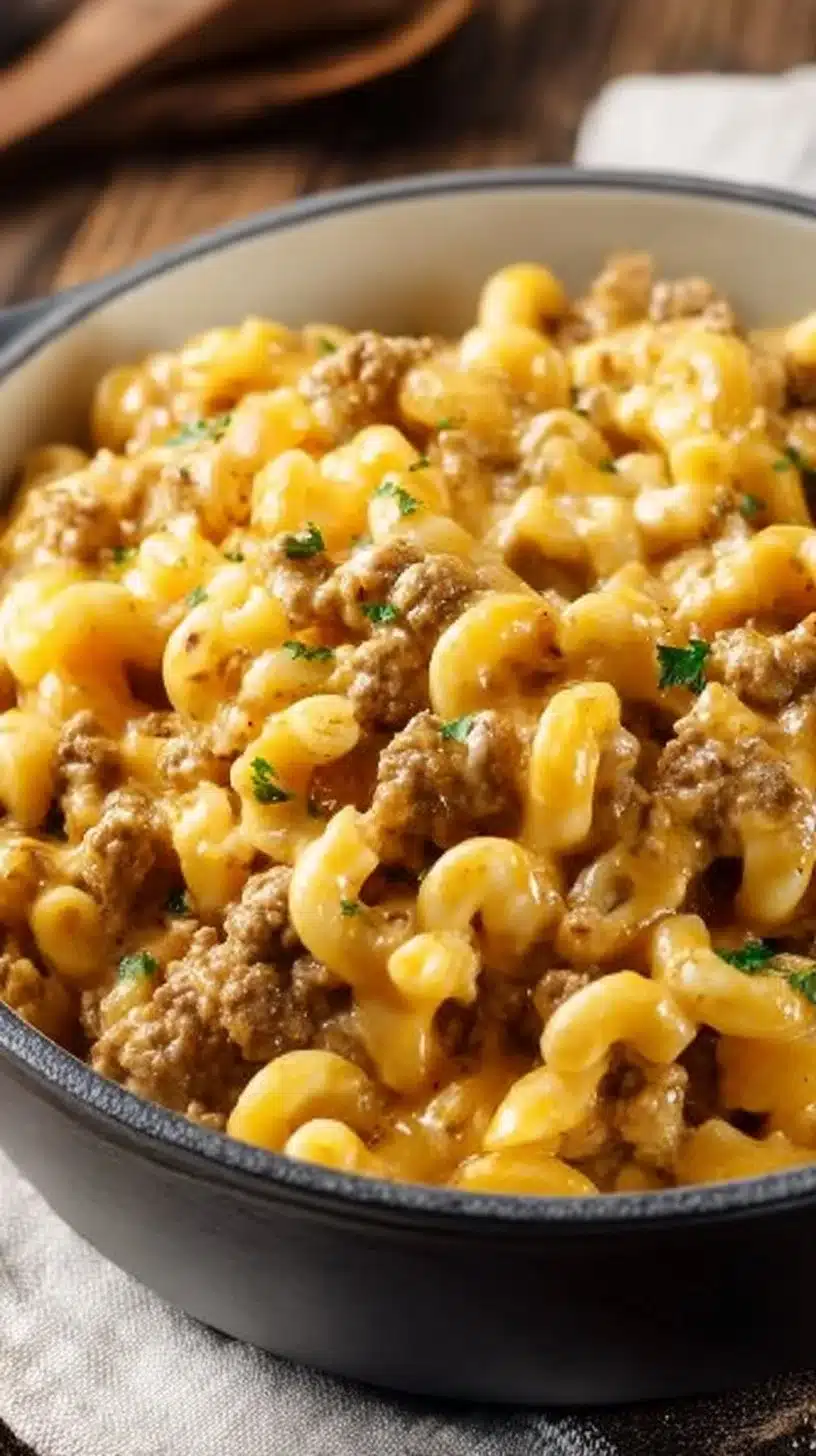 One-Pot Cheeseburger Macaroni (Better Than the Box!)