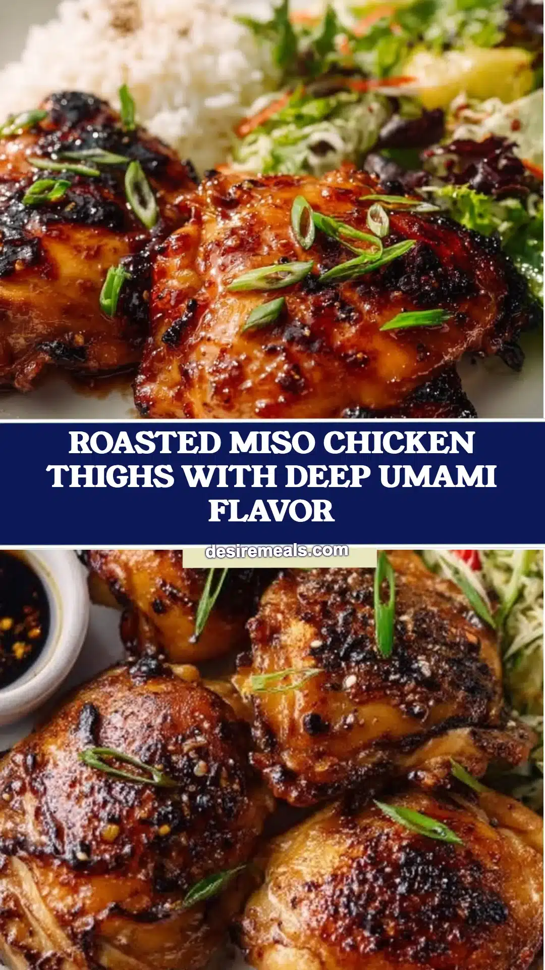 Roasted Miso Chicken Thighs with Deep Umami Flavor