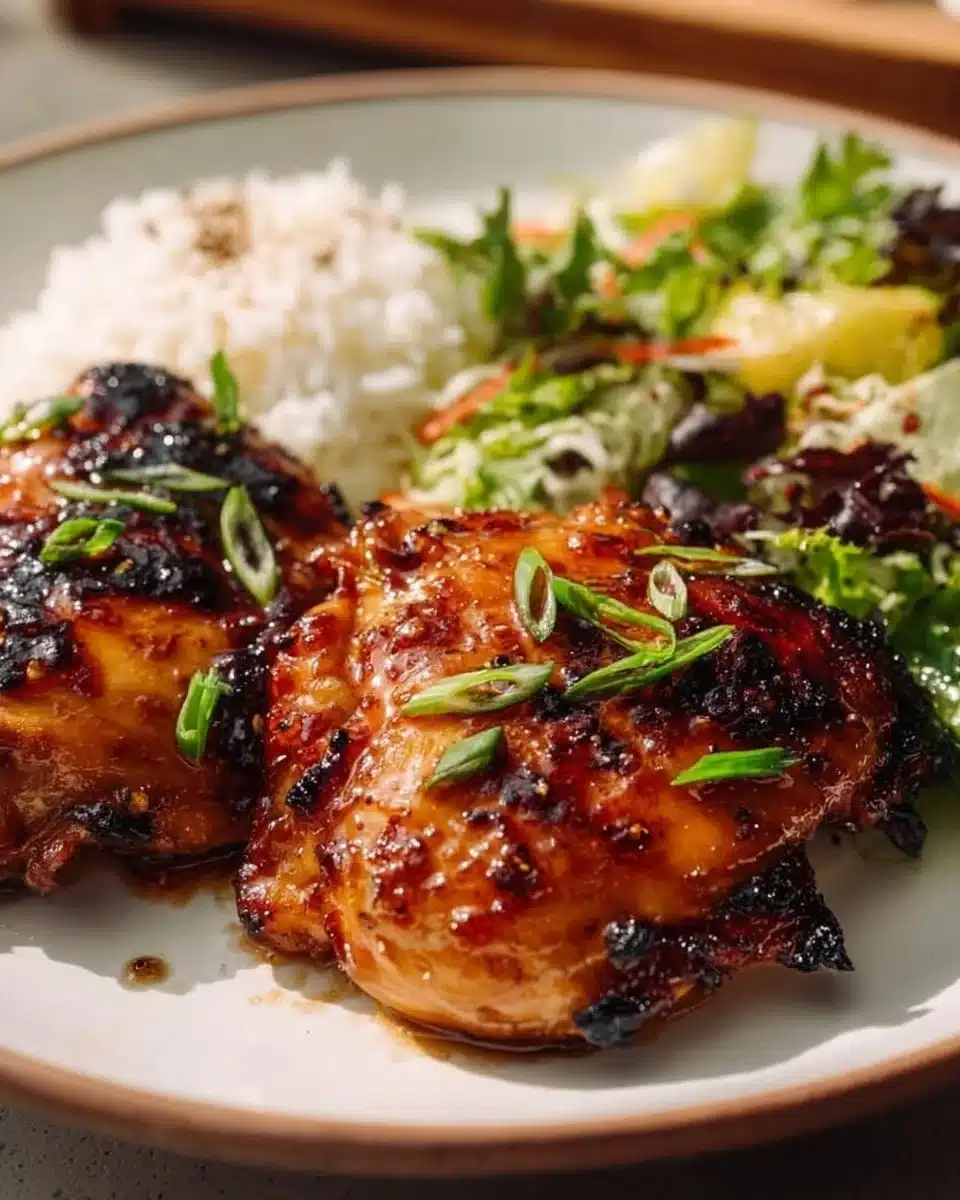 Roasted Miso Chicken Thighs