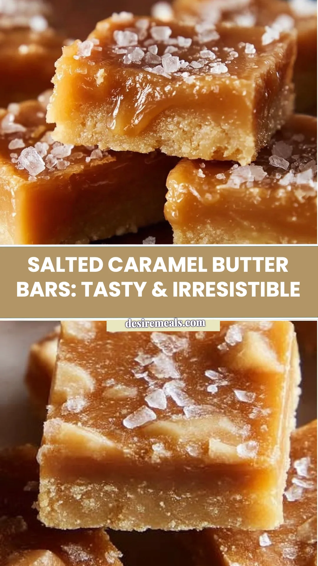 Salted Caramel Butter Bars: Tasty & Irresistible