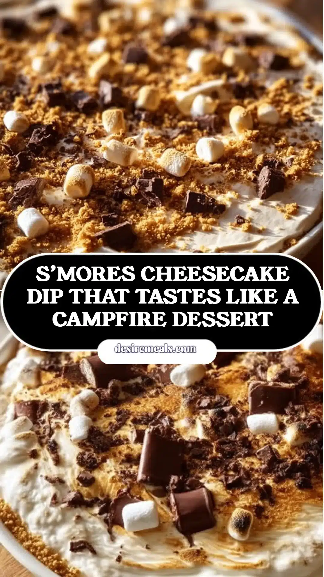 S’mores Cheesecake Dip That Tastes Like a Campfire Dessert