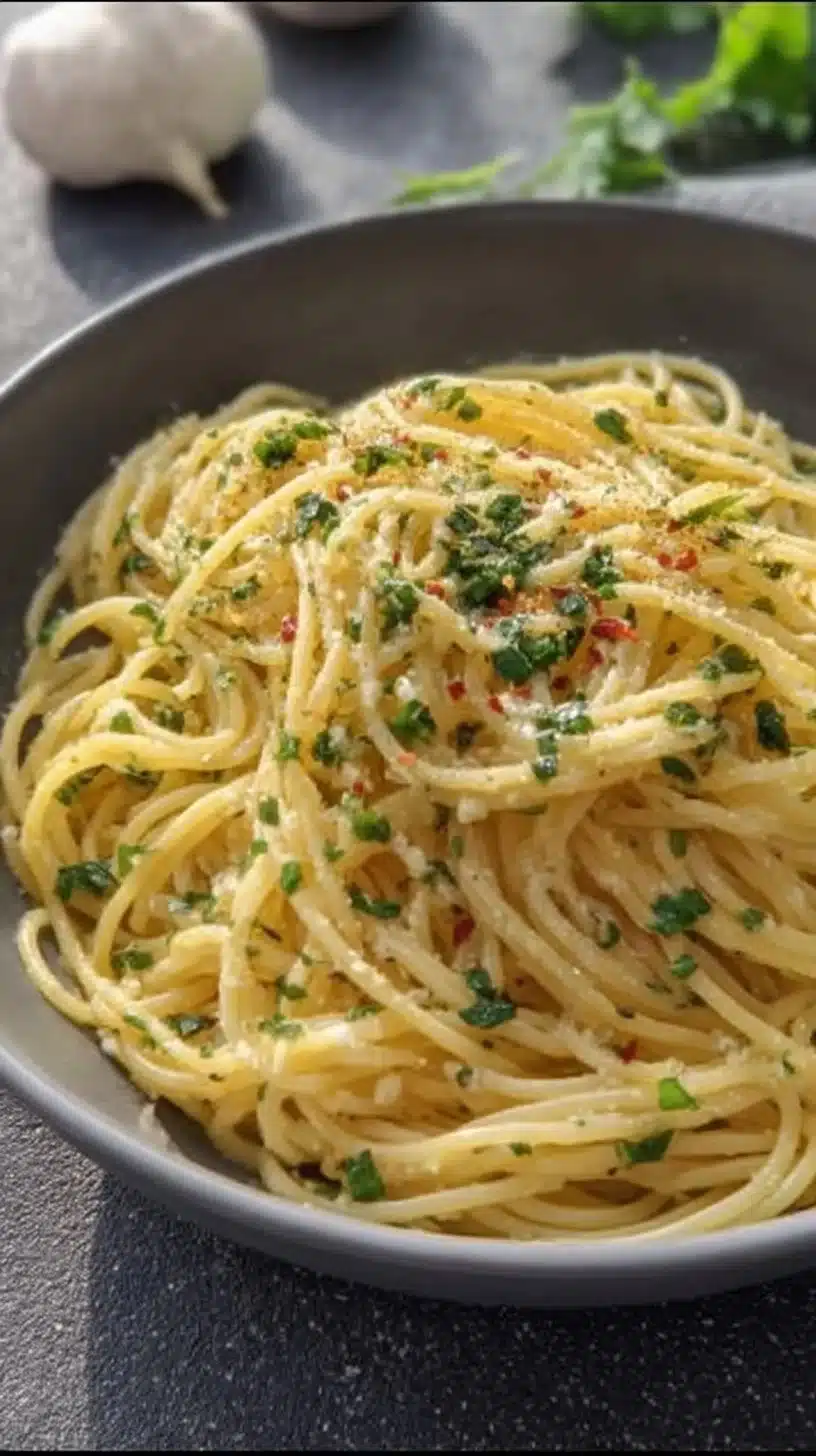 Speedy Butter Garlic Spaghetti