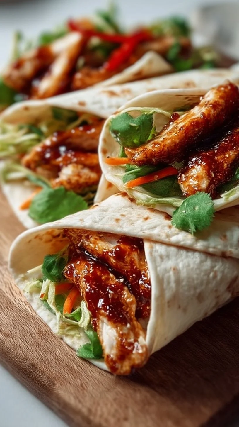 Sweet Chili Chicken Wraps