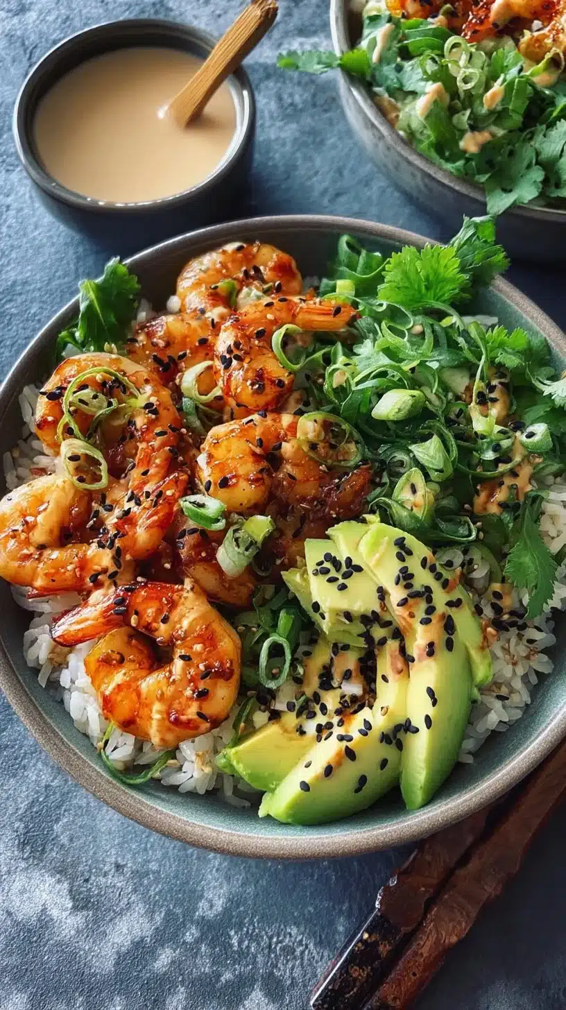 Teriyaki Shrimp Rice Bowls