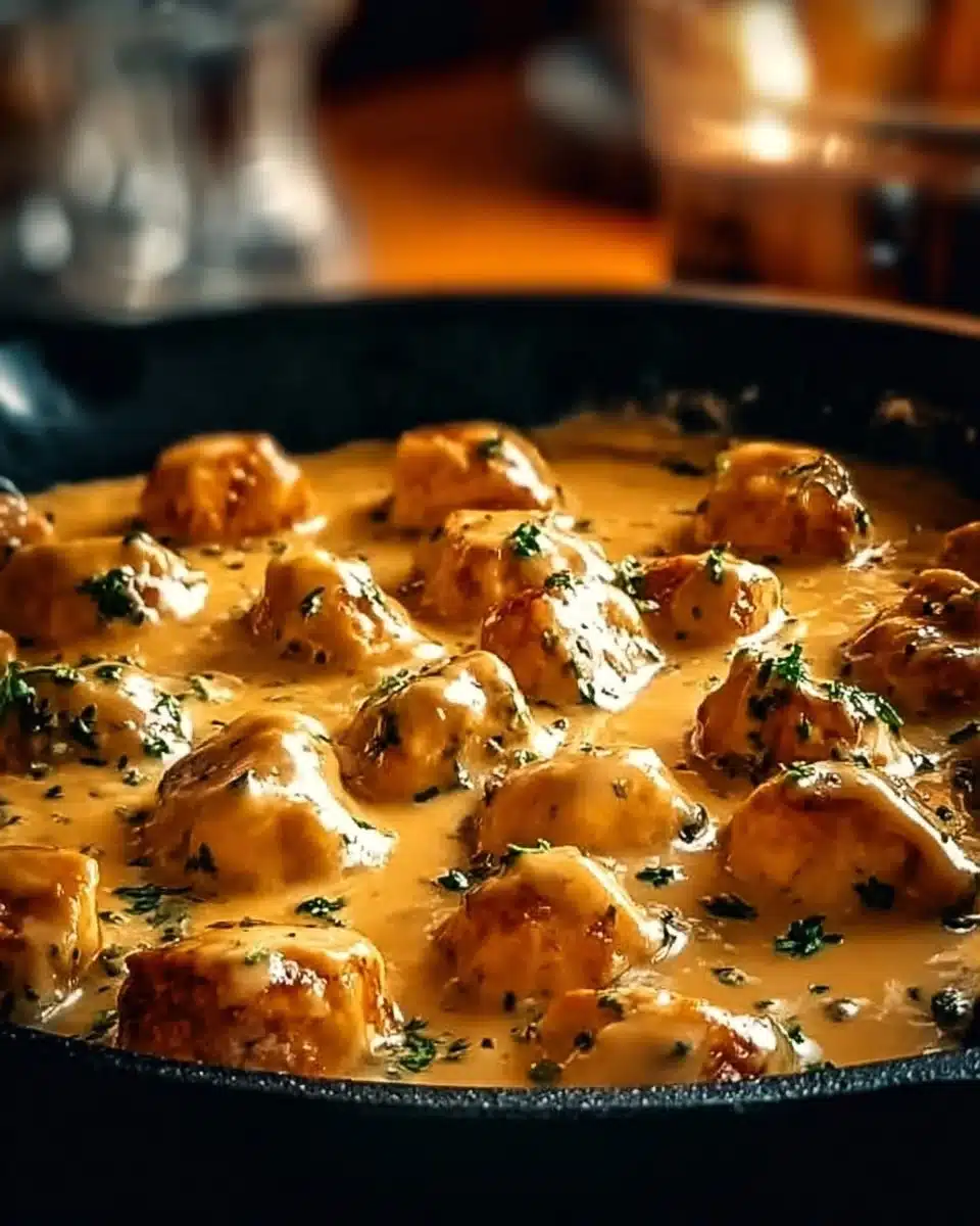 Texas Roadhouse style Butter Chicken Skillet served at home