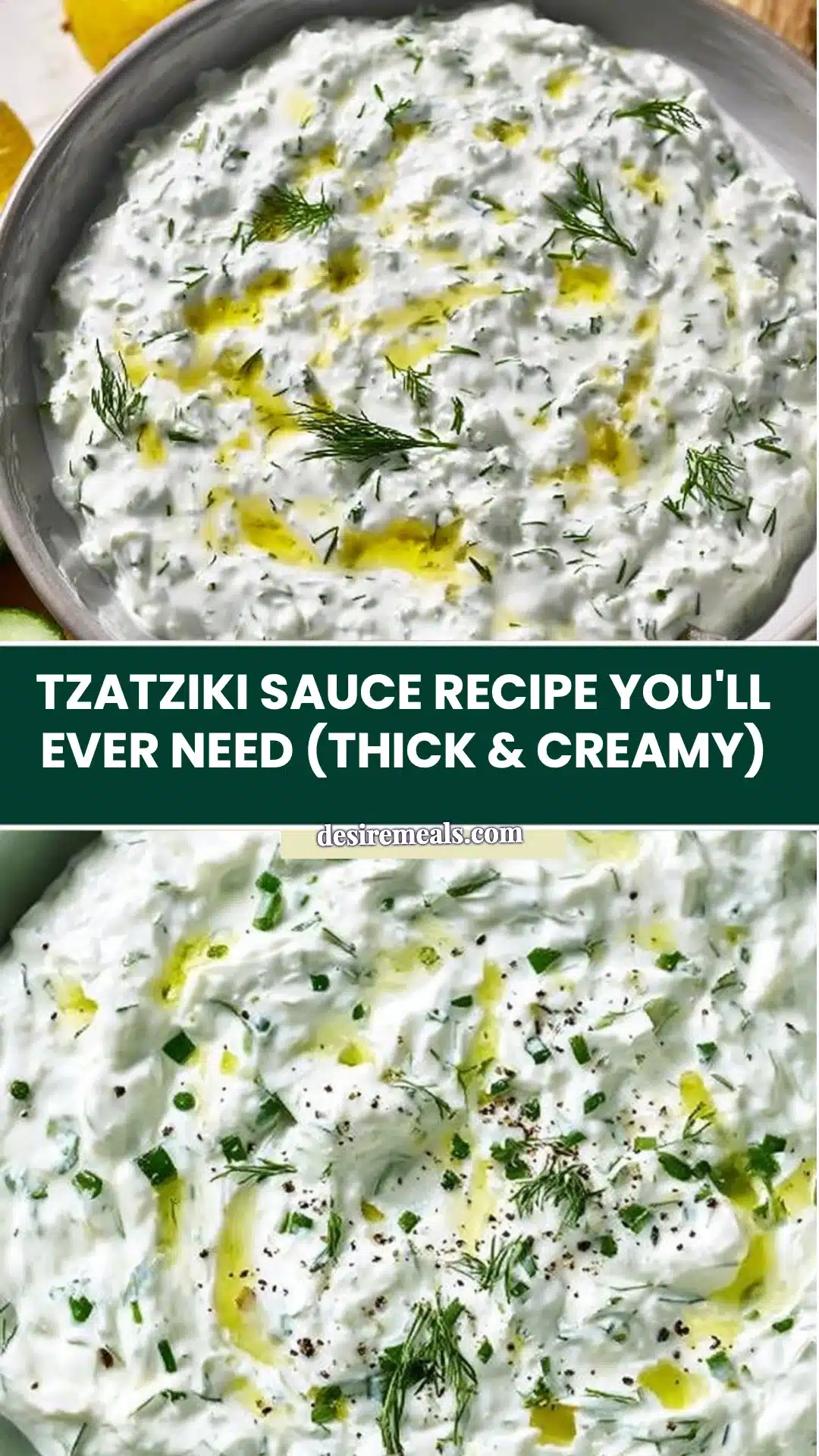 Tzatziki Sauce Recipe You'll Ever Need (Thick & Creamy)