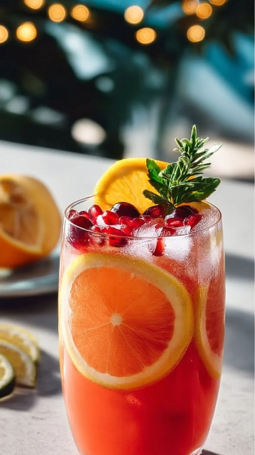 Winter Citrus Punch Mocktail