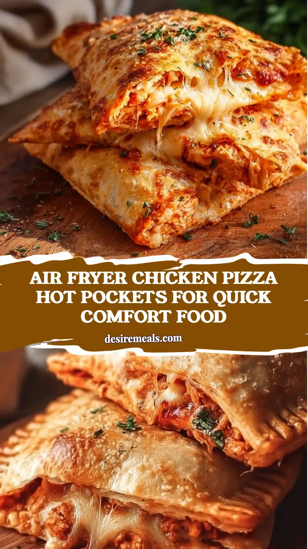 Air Fryer Chicken Pizza Hot Pockets for Quick Comfort Food